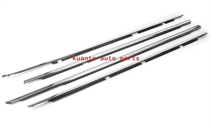 4Pcs/Set Car Weatherstrip Outside Window Door Seals Belt Trim For Honda Accord 2008-2012