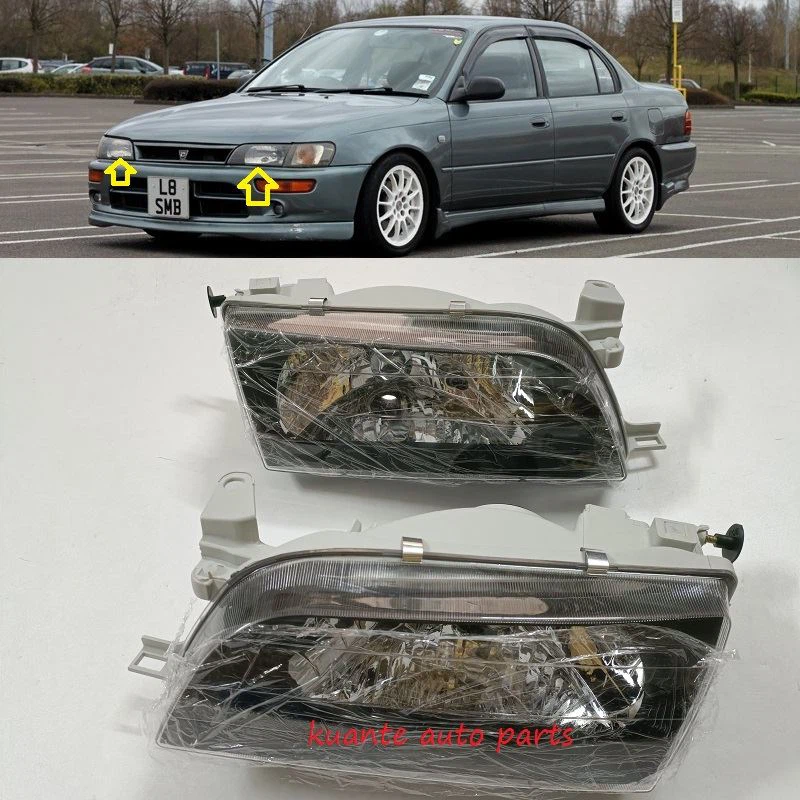 Crno prednje svjetlo za Corollu 1999 2000 AE100 AE101 212-1193-B 81110-13610 81115-13610