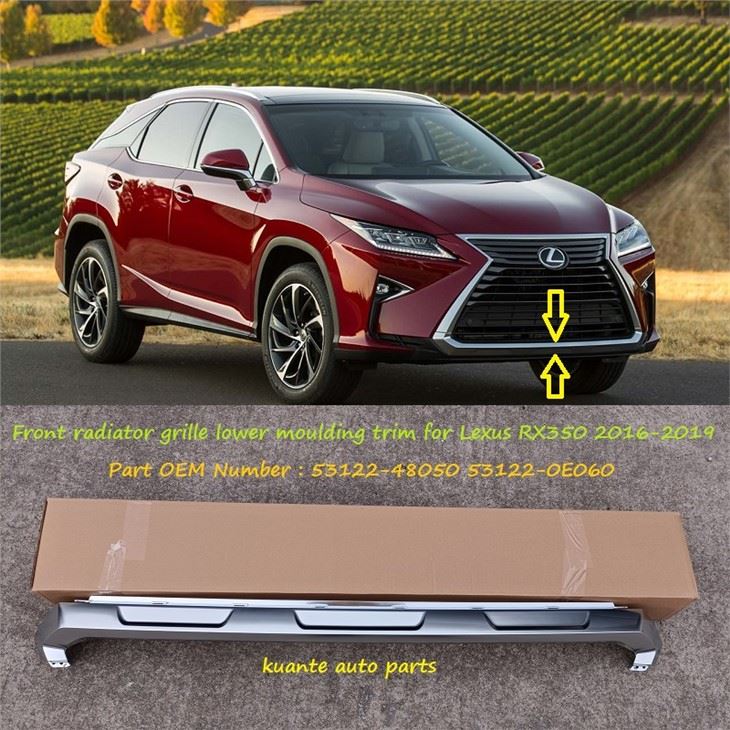 Kromirana letvica prednje donje rešetke za Lexus RX350 2016 53122-48050 53122-0E060